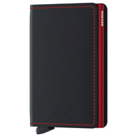 Secrid Matte Slimwallet - Geldbörse RFID 6.8 cm (black - red) - Markenkoffer
