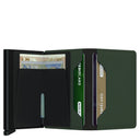 Secrid Matte Slimwallet - Geldbörse RFID 6.8 cm (green - black) - Markenkoffer