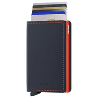 Secrid Matte Slimwallet - Geldbörse RFID 6.8 cm (night blue - orange) - Markenkoffer