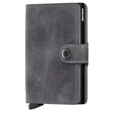 Secrid Vintage Miniwallet - Geldbörse RFID 6.5 cm (grey - black) - Markenkoffer