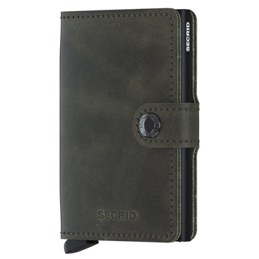 Secrid Vintage Miniwallet - Geldbörse RFID 6.5 cm (olive - black) - Markenkoffer