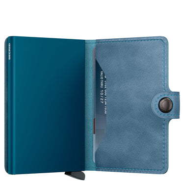 Secrid Vintage Miniwallet - Geldbörse RFID 6.5 cm (teal) - Markenkoffer