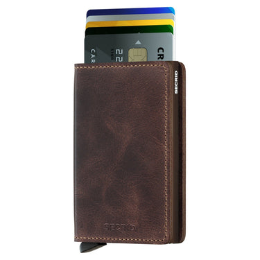 Secrid Vintage Slimwallet - Geldbörse RFID 6.8 cm (chocolate) - Markenkoffer