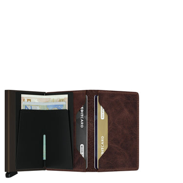Secrid Vintage Slimwallet - Geldbörse RFID 6.8 cm (chocolate) - Markenkoffer