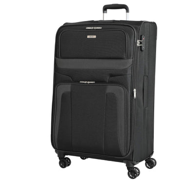 Skyline Orlando - 4 - Rollen - Trolley L 76 cm erw. (schwarz) - Markenkoffer