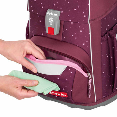 Step by Step Basis - Schulranzen Set 4tlg. (Berry Stars) - Markenkoffer