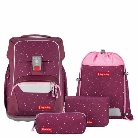 Step by Step Basis - Schulranzen Set 4tlg. (Berry Stars)