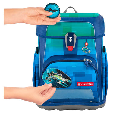 Step by Step Cloud Ocean - Schulranzen Set 5tlg. (Space Craft Spike) - Markenkoffer