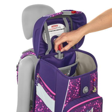 Step by Step Space Shine - Schulranzen Set 5tlg. (Butterfly Night Ina) - Markenkoffer