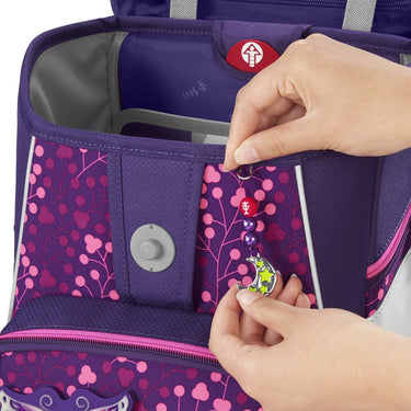 Step by Step Space Shine - Schulranzen Set 5tlg. (Butterfly Night Ina) - Markenkoffer