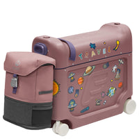 Stokke® JetKids™ Reiseset BedBox 46 cm Set 2 tlg. - 4 - Rollen - Kabinentrolley (hazy lilac) - Markenkoffer