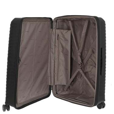 Stratic Bright+ - 4 - Rollen - Trolley 76 cm L erw. (black) - Markenkoffer