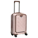 Stratic Leather and More - 4 - Rollen - Kabinentrolley Vortasche 15" 55 cm S (rose) - Markenkoffer