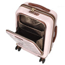 Stratic Leather and More - 4 - Rollen - Kabinentrolley Vortasche 15" 55 cm S (rose) - Markenkoffer