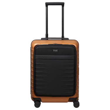TITAN OVERSEAS - 4 - Rollen - Kabinentrolley S 55/23cm mit Vortasche (canyon bronze) - Markenkoffer