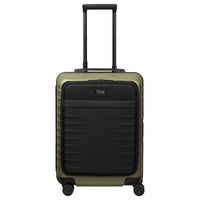 TITAN OVERSEAS - 4 - Rollen - Kabinentrolley S 55/23cm mit Vortasche (forest green, 55/23 cm) - Markenkoffer