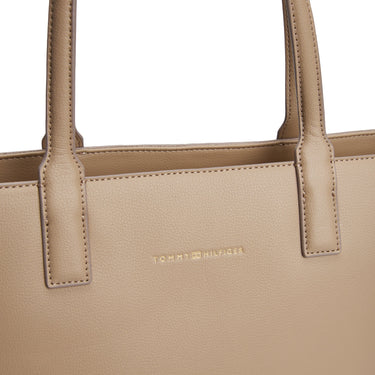 Tommy Hilfiger Logo Tape - Shopper 44 cm (coastal taupe) - Markenkoffer