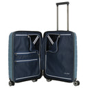 Travelite Air Base - 4 - Rollen - Kabinentrolley mit Vortasche S 55 cm (iceblue) - Markenkoffer