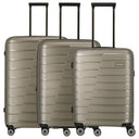 Travelite Air Base - 4-Rollen-Trolley Set 3tlg. erw. (champagner)