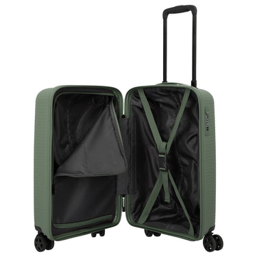 Travelite Air Stripe - 4 - Rollen - Kabinentrolley Slim 55 cm (green) - Markenkoffer