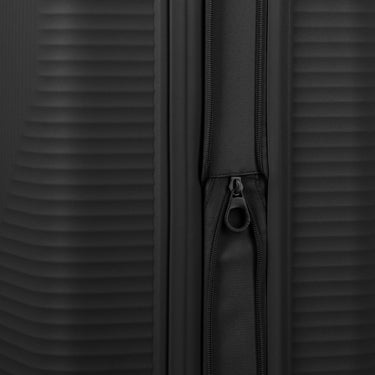 Travelite Air Stripe - 4 - Rollen - Trolley 66 cm erw. (black) - Markenkoffer