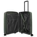 Travelite Air Stripe - 4 - Rollen - Trolley 66 cm erw. (green) - Markenkoffer