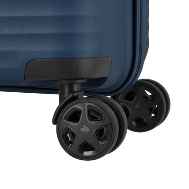 Travelite Air Stripe - 4 - Rollen - Trolley 66 cm erw. (navy) - Markenkoffer