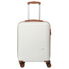 Travelite Bali - Trolley da cabina a 4 ruote S 55 cm (bianco/cognac)
