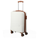 Travelite Bali - 4 - Rollen - Kabinentrolley S 55 cm (weiß/cognac) - Markenkoffer