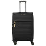 Travelite BARBARA Stepp - 4 - Rollen - Trolley M 68 cm erw. (schwarz, 68 cm) - Markenkoffer