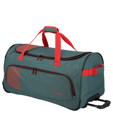 Travelite Basics Fresh - Rollenreisetasche 89L 71 cm (grün/orange) - Markenkoffer