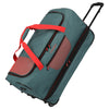Travelite Basics - Borsa da viaggio con ruote 119L 70 cm espansa (verde/arancione)