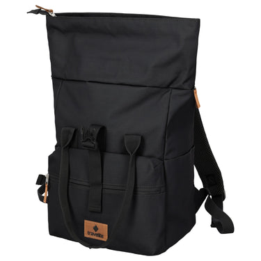 Travelite Basics Short Handle - Rolltop Rucksack 46 cm erw. (black) - Markenkoffer