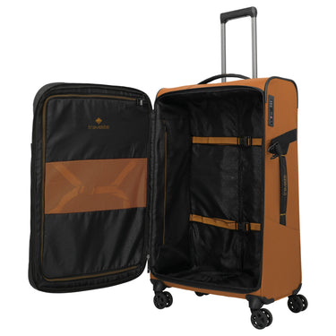 Travelite Briize - 4 - Rollen - Trolley L 78 cm erw. (curry) - Markenkoffer