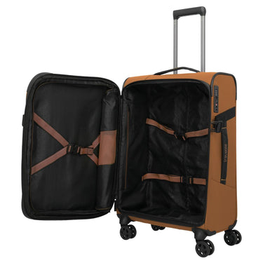 Travelite Briize - 4 - Rollen - Trolley M 67 cm erw. (curry) - Markenkoffer