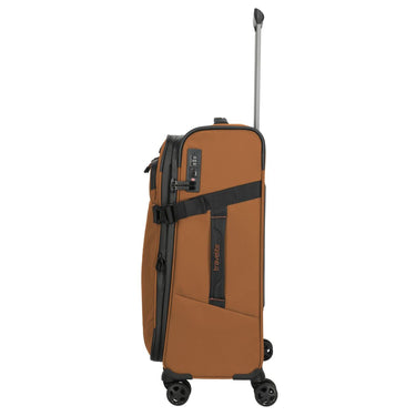 Travelite Briize - 4 - Rollen - Trolley M 67 cm erw. (curry) - Markenkoffer