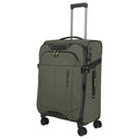 Travelite Briize - 4 - Rollen - Trolley M 67 cm erw. (khaki) - Markenkoffer
