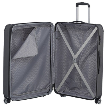 Travelite City - 4 - Rollen - Trolley erw. L 77 cm (anthrazit) - Markenkoffer