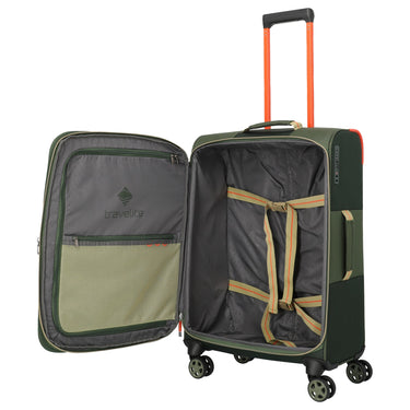 Travelite Color Craze - 4 - Rollen - Trolley M 66 cm erw. (oliv) - Markenkoffer