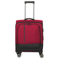 Travelite Crosslite - 4 - Rollen - Kabinentrolley S 55 cm erw. (red) - Markenkoffer