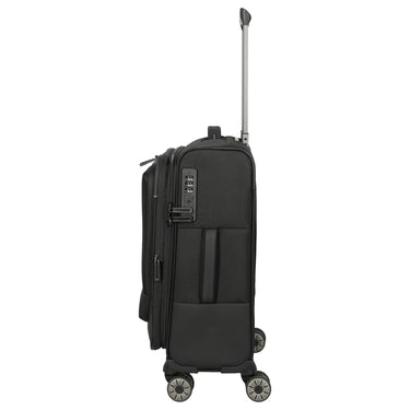 Travelite Crosslite - 4-Rollen-Kabinentrolley S 55 cm erw. (schwarz) - Ansicht 3