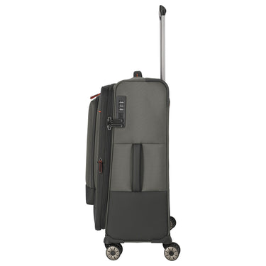 Travelite Crosslite - 4 - Rollen - Trolley M 66 cm erw. (oliv) - Markenkoffer