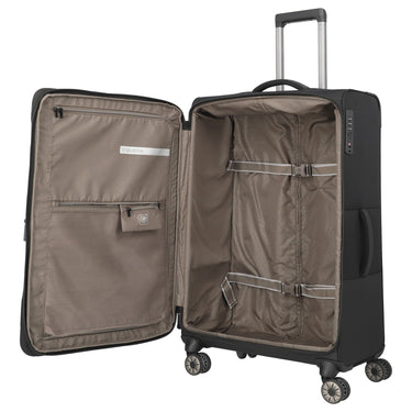 Travelite Crosslite - 4-Rollen-Trolley XL 81 cm erw. (schwarz) - Ansicht 6