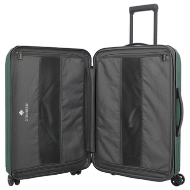 Travelite Dynamiic - 4 - Rollen - Trolley M 66 cm erw. (grün) - Markenkoffer