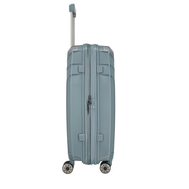 Travelite Elvaa - 4 - Rollen - Trolley M 66 cm erw (blaugrau) - Markenkoffer