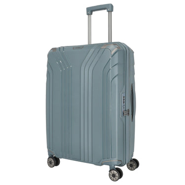Travelite Elvaa - 4 - Rollen - Trolley M 66 cm erw (blaugrau) - Markenkoffer