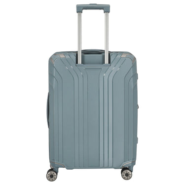 Travelite Elvaa - 4 - Rollen - Trolley M 66 cm erw (blaugrau) - Markenkoffer
