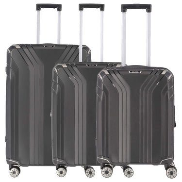 Travelite Elvaa - 4 - Rollen - Trolley Set 3 tlg. (black) - Markenkoffer