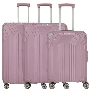 Travelite Elvaa - 4 - Rollen - Trolley Set 3 tlg. (rose) - Markenkoffer