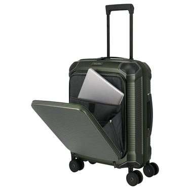 Travelite Millennium - 4-Rollen-Kabinentrolley mit Vortasche S 55 cm (pine green) - Ansicht 10
